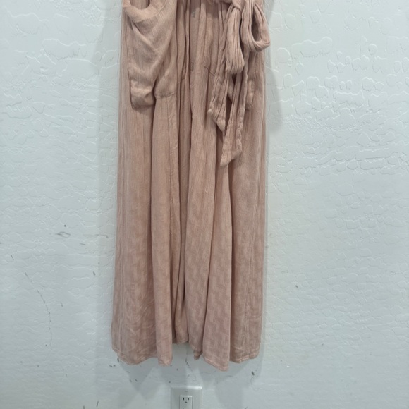 Free People Love to Love You Midi Dress Womens Small Pink Embroidered Bohemian - Picture 5 of 9